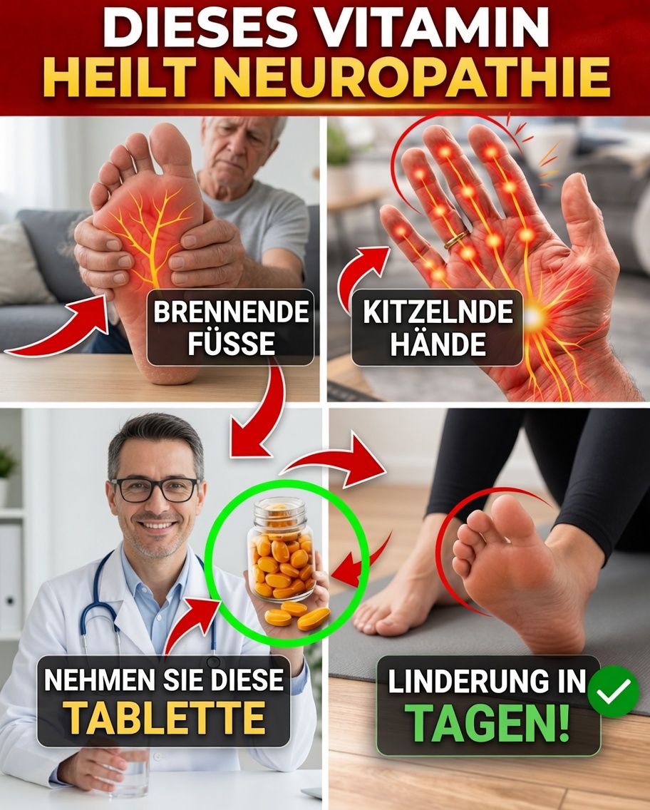 Vitamin Nr. 1 zur Unterstützung der Nervengesundheit und zur Linderung von Beschwerden in Händen und Füßen