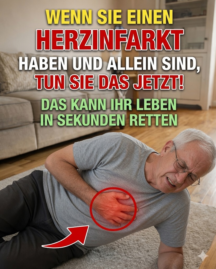 3 Techniken, die Ihnen helfen können, schnell zu handeln, wenn Sie allein einen Herzinfarkt haben