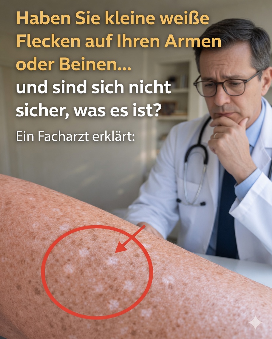 Haben Sie kleine weiße Flecken an den Armen oder Beinen bemerkt … und wissen nicht, was das ist?