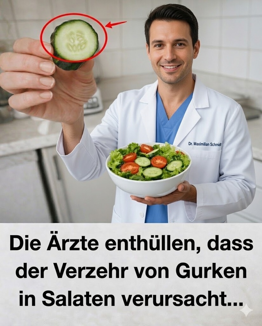 Ärzte verraten, was mit deinem Körper passiert, wenn du jeden Tag Gurke im Salat isst