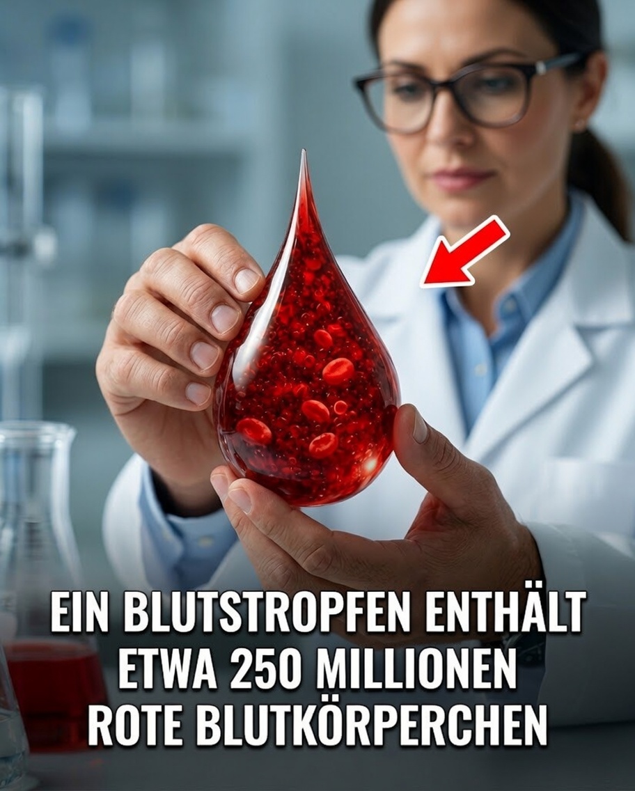 Wusstest du, dass ein einziger Blutstropfen 250 Millionen rote Blutkörperchen enthält, die unermüdlich für dich arbeiten?