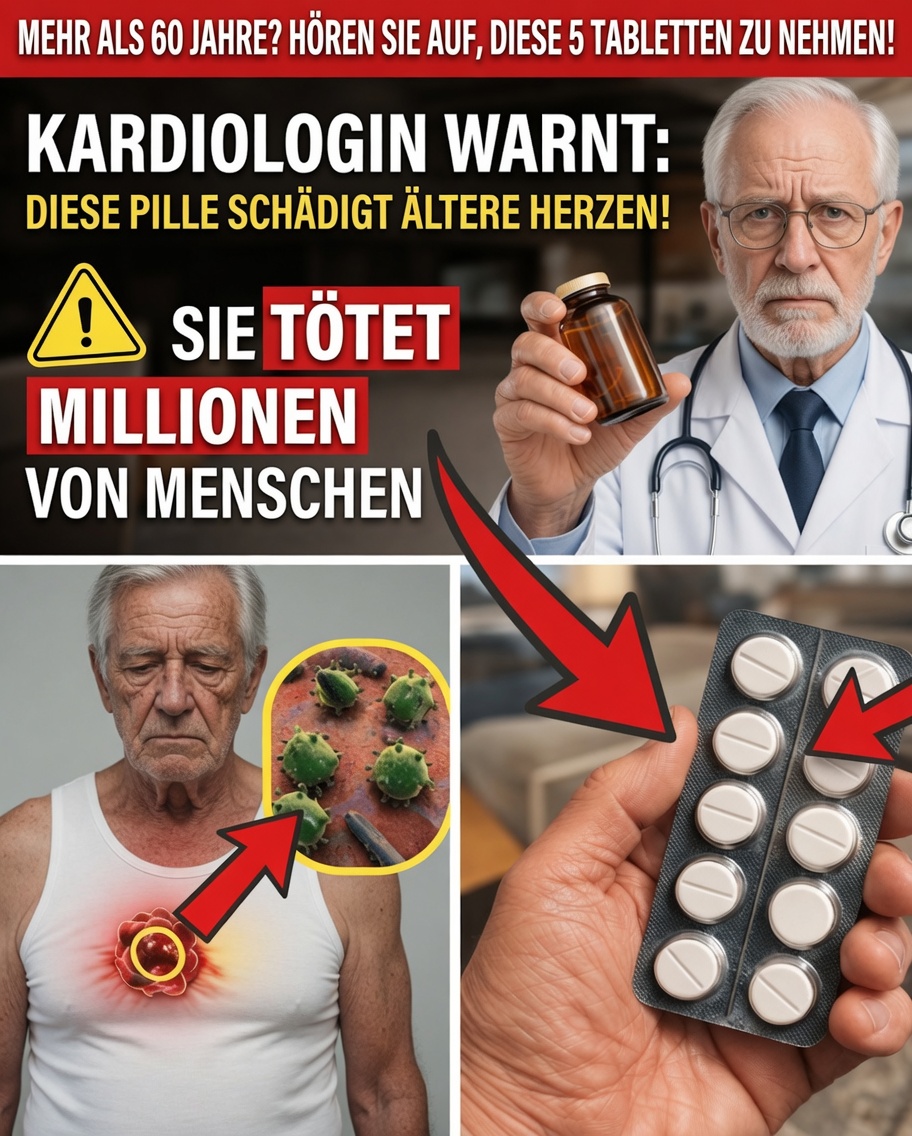 Kardiologe warnt: Dieses gängige Medikament könnte das Herz nach dem 60. Lebensjahr überlasten