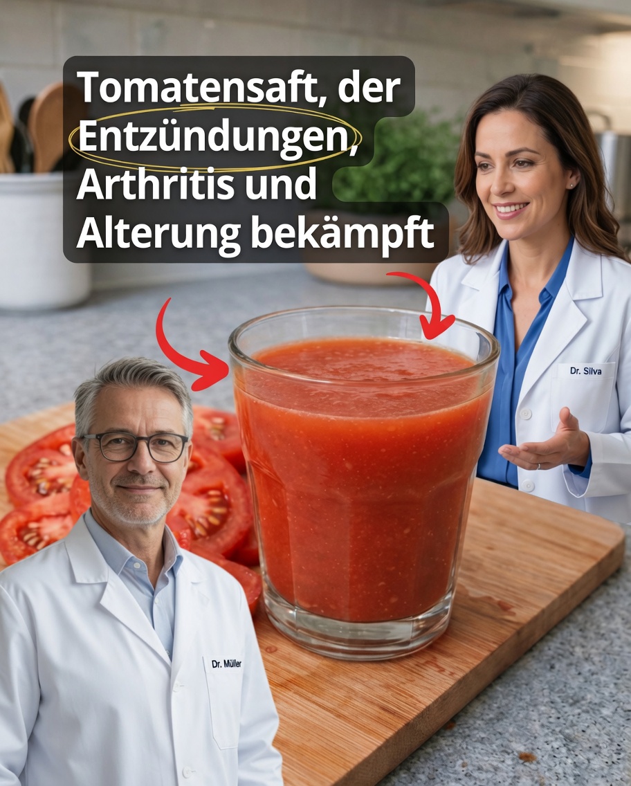 Entdecken Sie die einfache tägliche Gewohnheit, die Gesundheitsbegeisterte erobert: frischer Tomatensaft