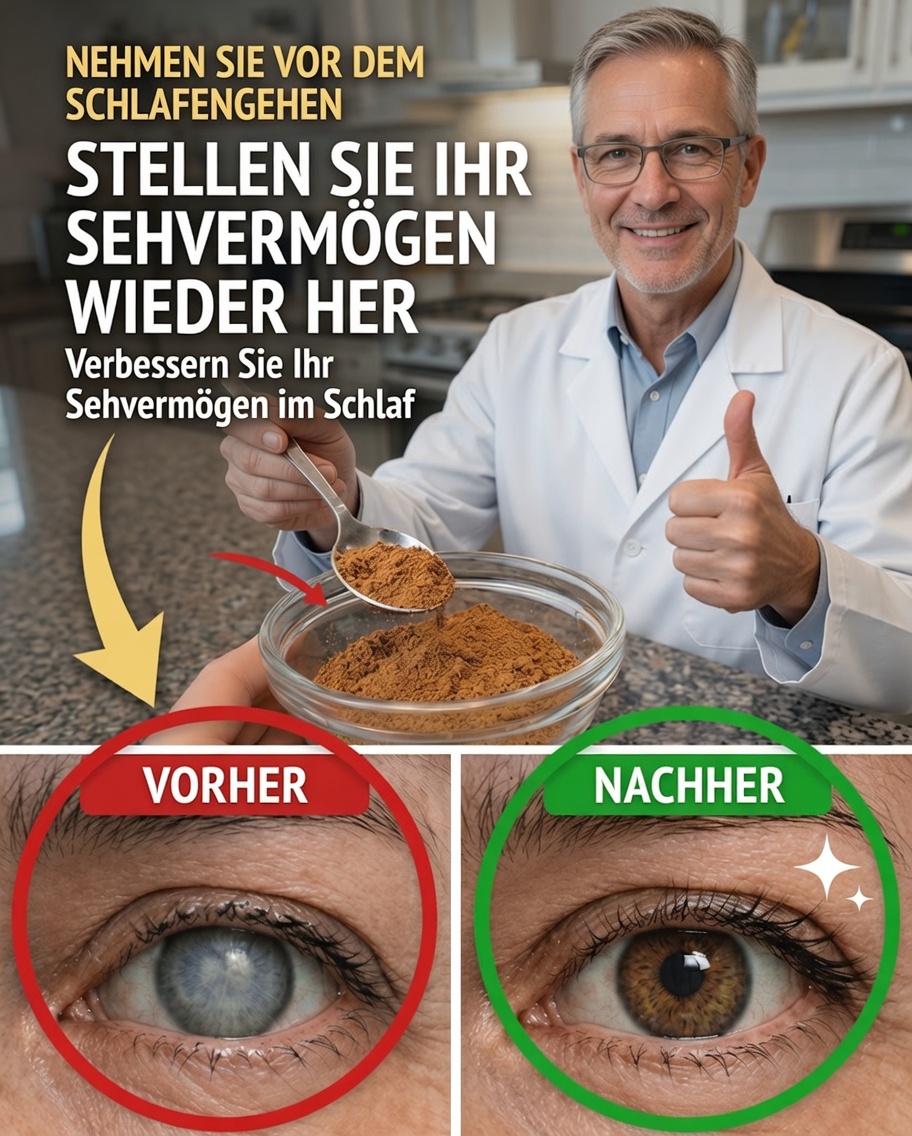 Entdecken Sie die nächtliche Gewohnheit eines Löffels, die Erwachsene über 60 erkunden, um das Sehvermögen auf natürliche Weise zu unterstützen