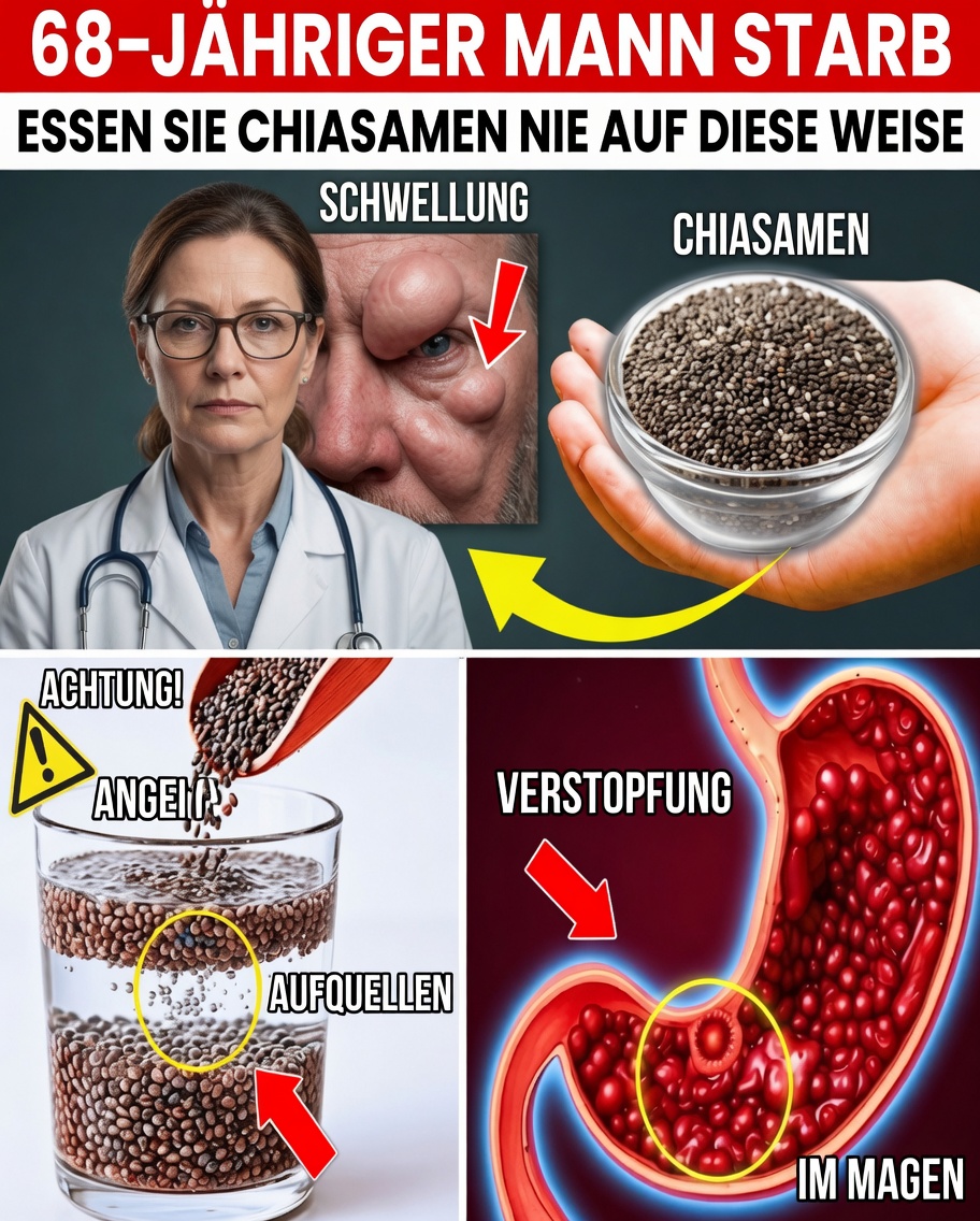Senioren, Vorsicht: So essen Sie Chiasamen richtig für eine bessere Gesundheit