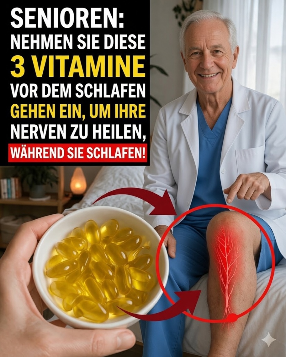 3 nächtliche Vitamine, die die Beinkraft nach 60 verändern können: Das vergessene Geheimnis, um die Mobilität zu erhalten