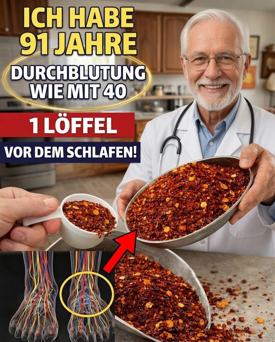 Senioren: Kann ein einfaches Gewürz vor dem Schlafengehen die Durchblutung in den Beinen und Füßen verbessern?