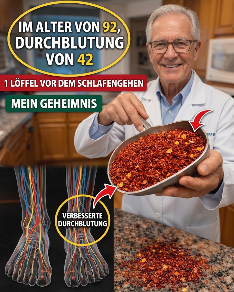 Senioren: Kann ein einfaches Gewürz vor dem Schlafengehen helfen, die Durchblutung in Beinen und Füßen zu verbessern?