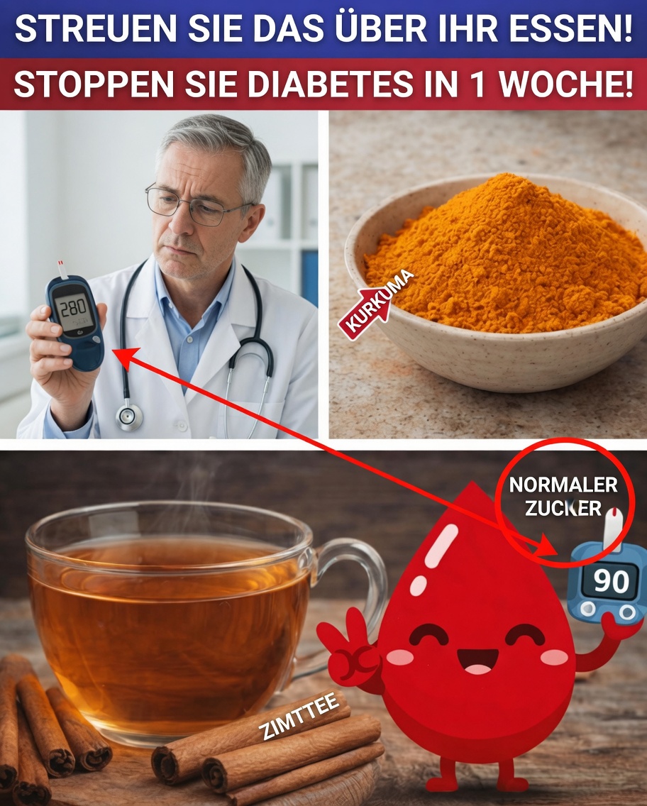 Über 60? Streuen Sie DIES jeden Tag, um den Blutzucker in nur 7 Tagen zu stabilisieren