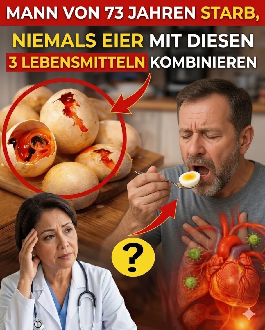 Warnung für Senioren: 3 gängige Lebensmittel, die Sie niemals mit Eiern kombinieren sollten