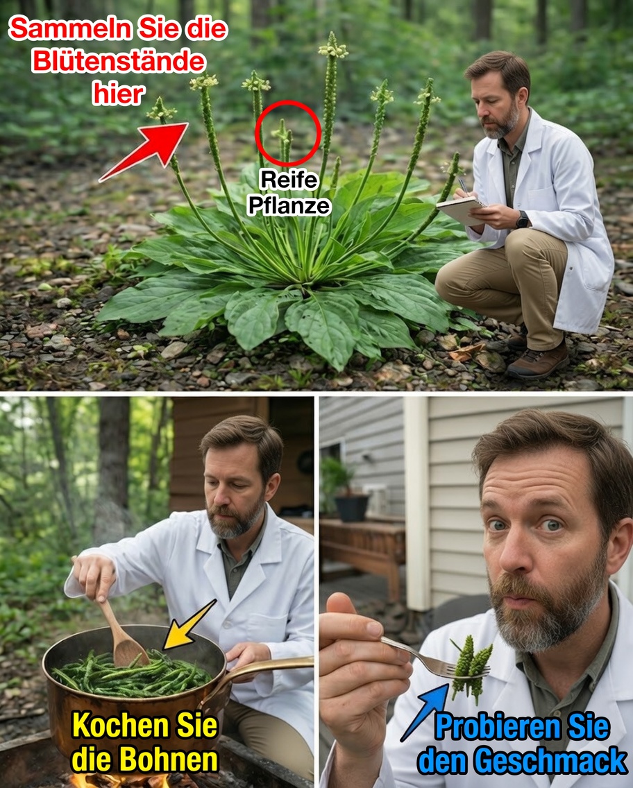 Die Pflanze, auf die du jeden Tag trittst, könnte eines der größten natürlichen Heilmittel sein: Spitzwegerich (Plantago major)