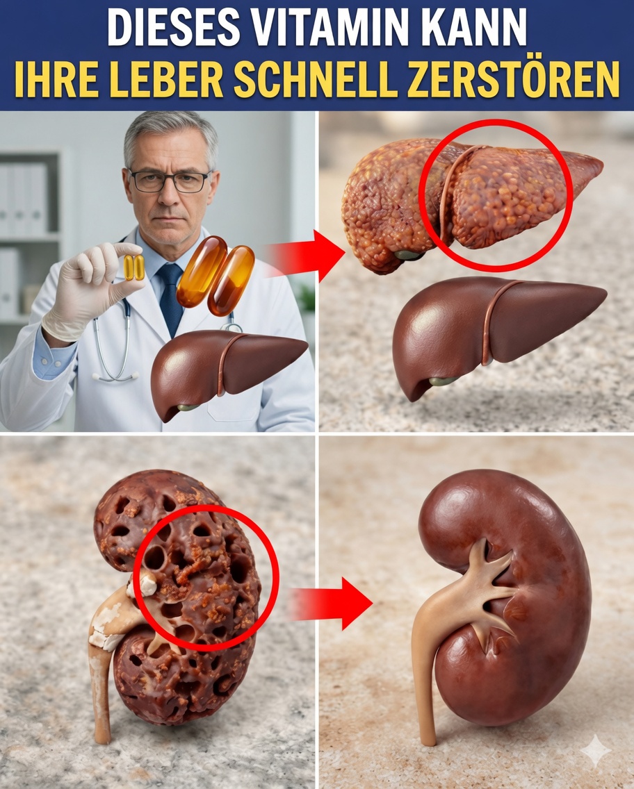 Die schockierende Wahrheit: Ihre täglichen Vitamine könnten Ihre Organe still und heimlich schädigen