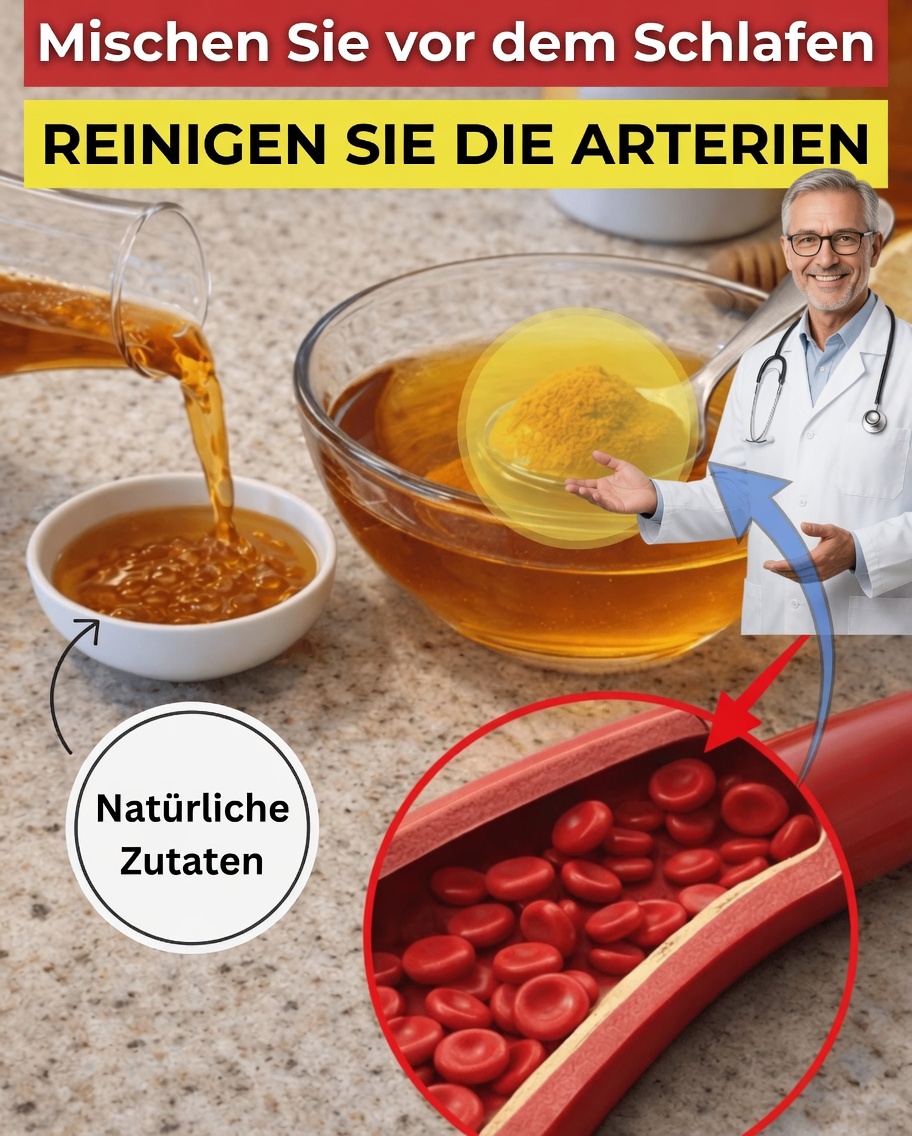 Mischen Sie diese 3 einfachen Zutaten vor dem Schlafengehen – ein beruhigendes Abendritual zur Unterstützung der Herzgesundheit