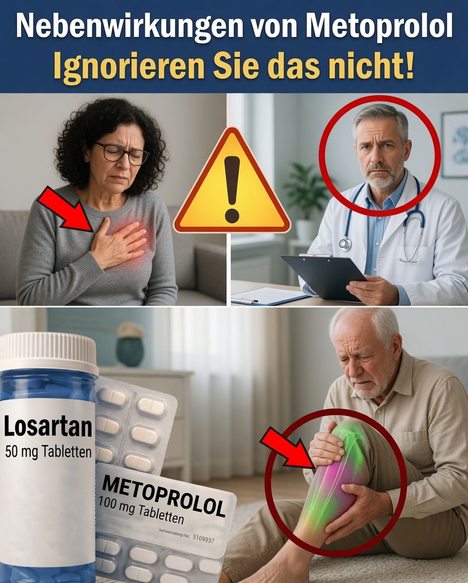 10 wichtige Nebenwirkungen von Metoprolol, die Sie kennen sollten
