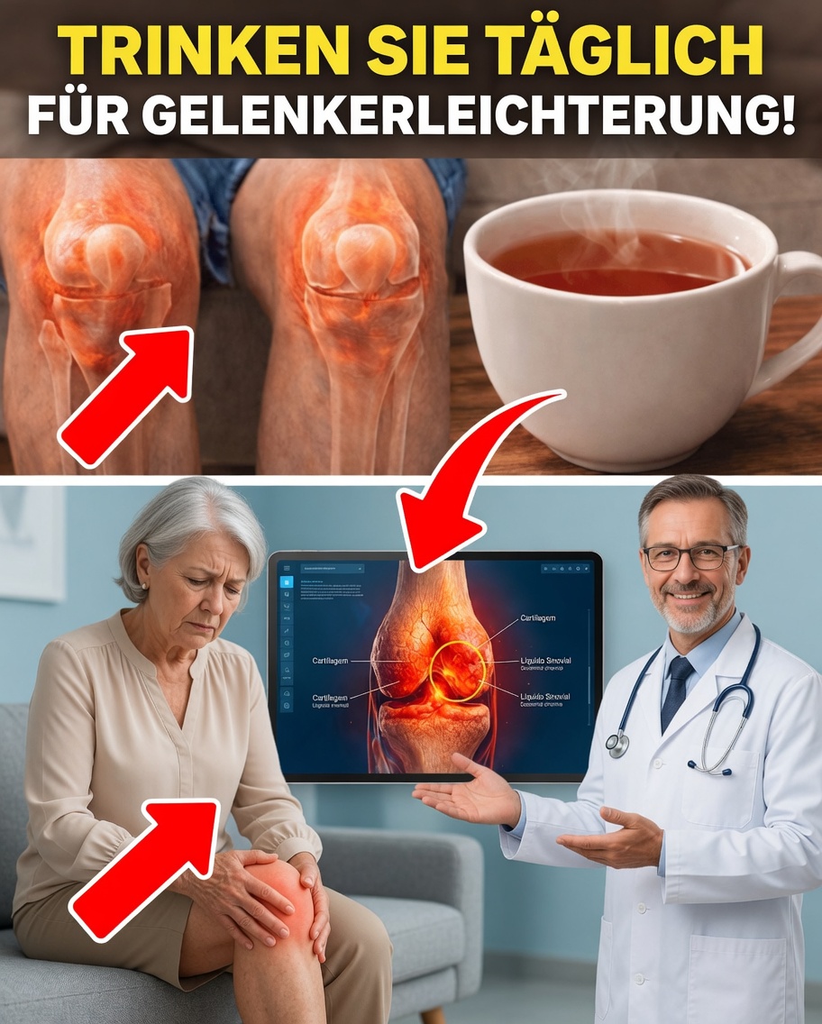 NUR 1 TASSE! Kann dieses einfache Getränk am Morgen steife Gelenke bei älteren Menschen lindern?