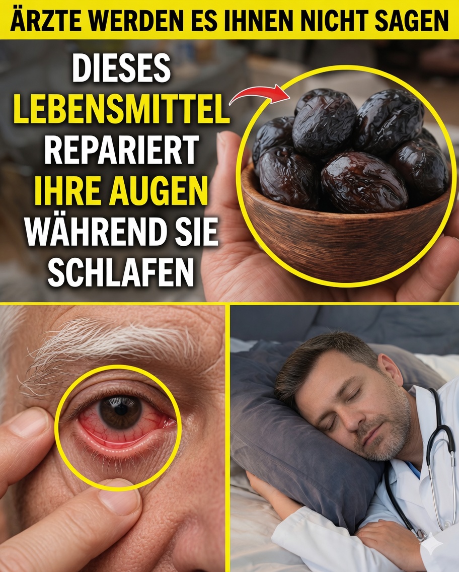 Ältere Menschen: Essen Sie DIESE 3 Lebensmittel vor dem Schlafengehen, um Ihre Augen zu regenerieren und die Sehkraft in der Nacht zu verbessern