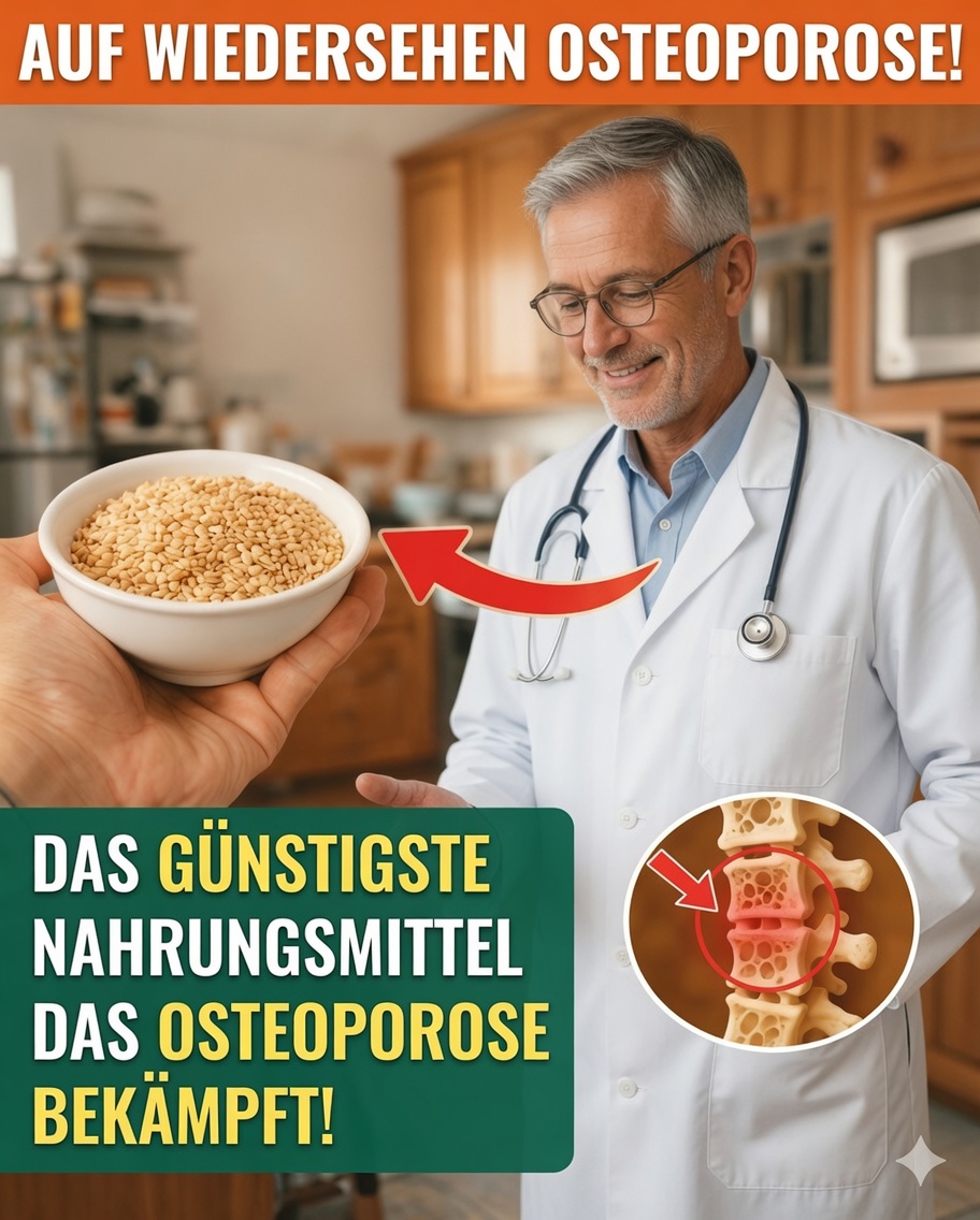 Das billigste Lebensmittel zur Bekämpfung von Osteoporose nach dem 60. Lebensjahr — die meisten Senioren ignorieren es!