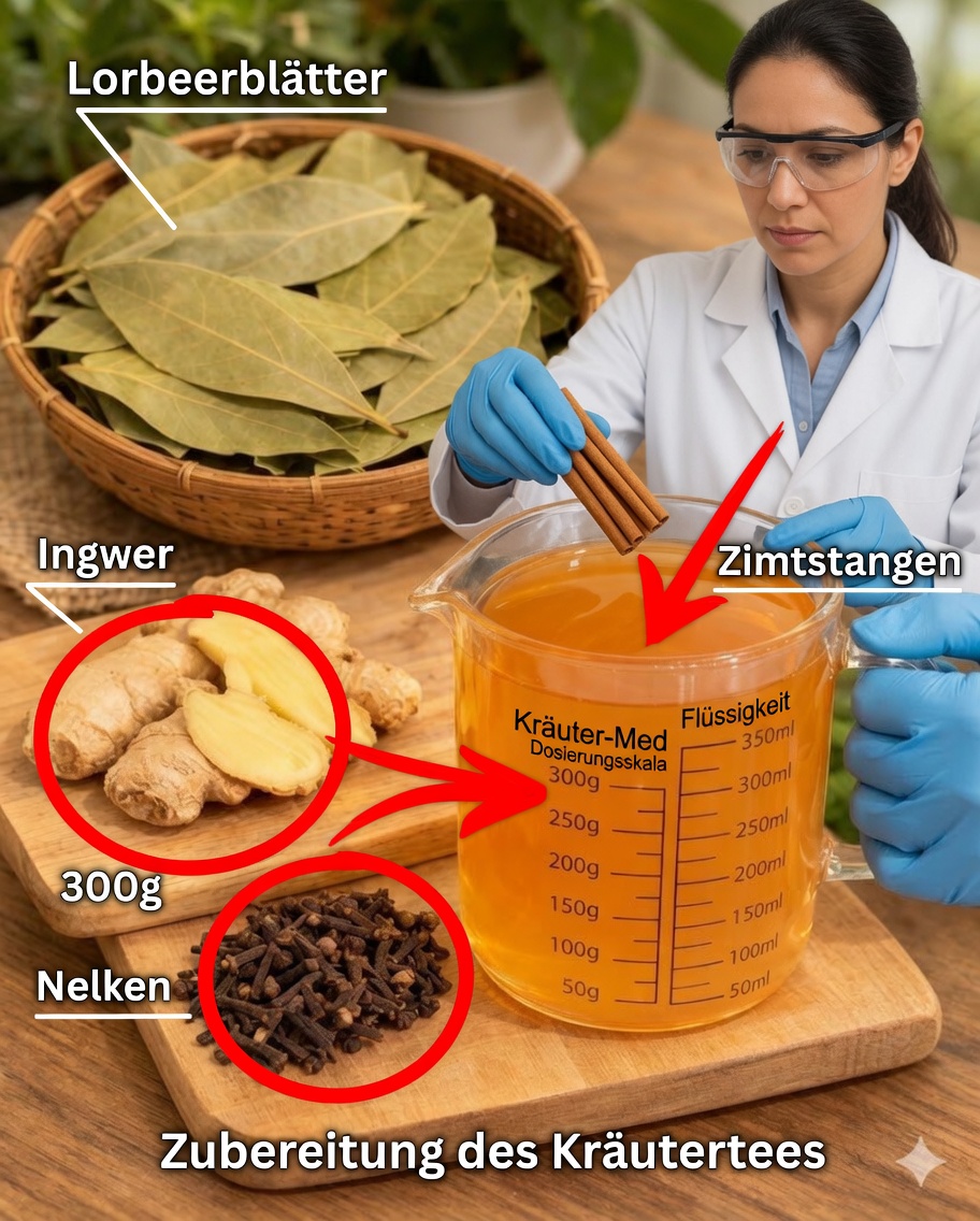 Entdecken Sie die beruhigende Kraft von Ingwer-, Lorbeer-, Zimt- und Nelkentee