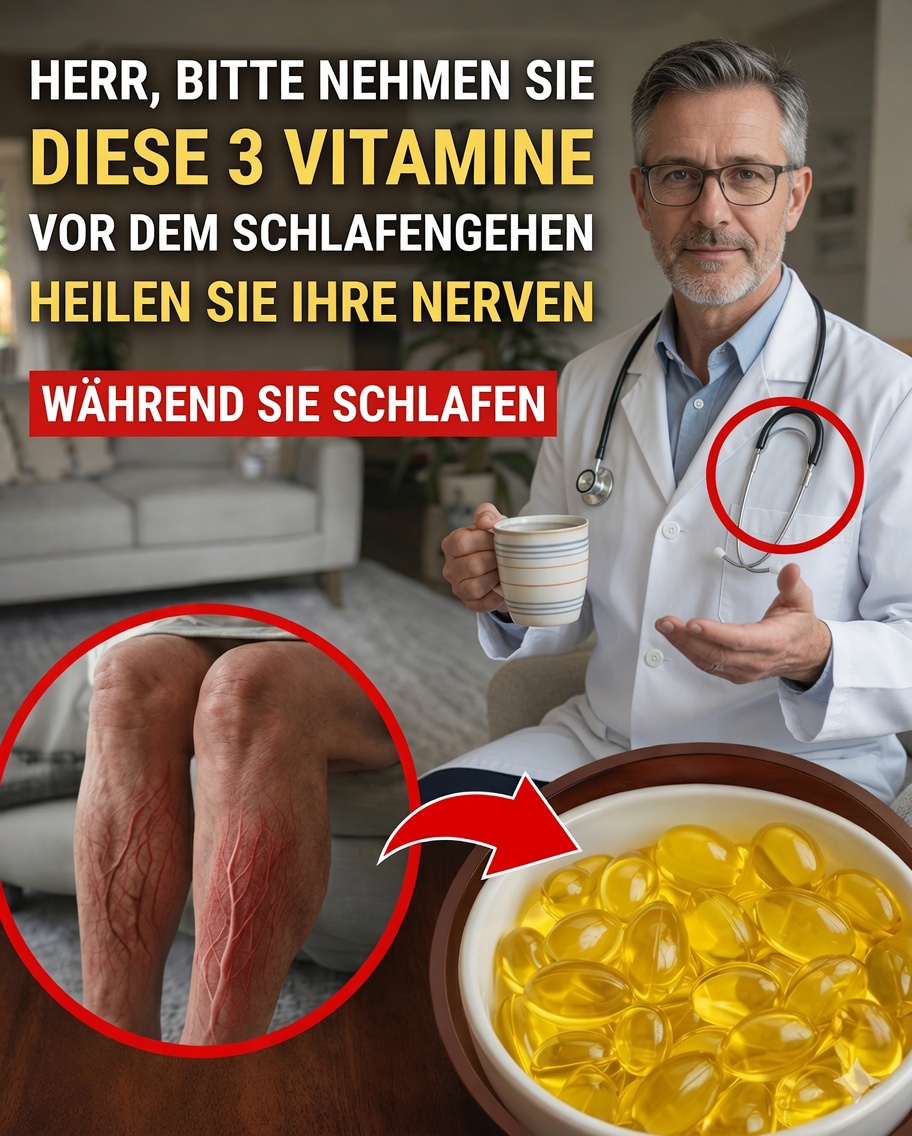 3 nächtliche Vitamine, die helfen können, die Beine nach dem 60. Lebensjahr zu stärken, während Sie schlafen
