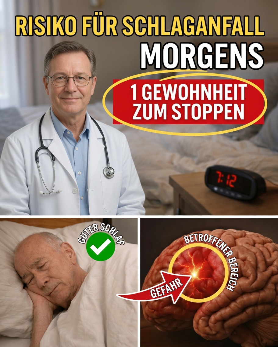 Das Schlaganfallrisiko beginnt jeden Morgen: Die eine Gewohnheit, die ihn verhindern kann