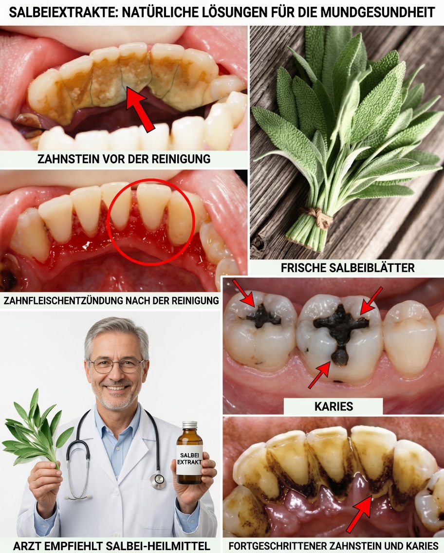 Zahnstein entfernen und Ihre Zähne mit Salbeiblättern auf natürliche Weise aufhellen