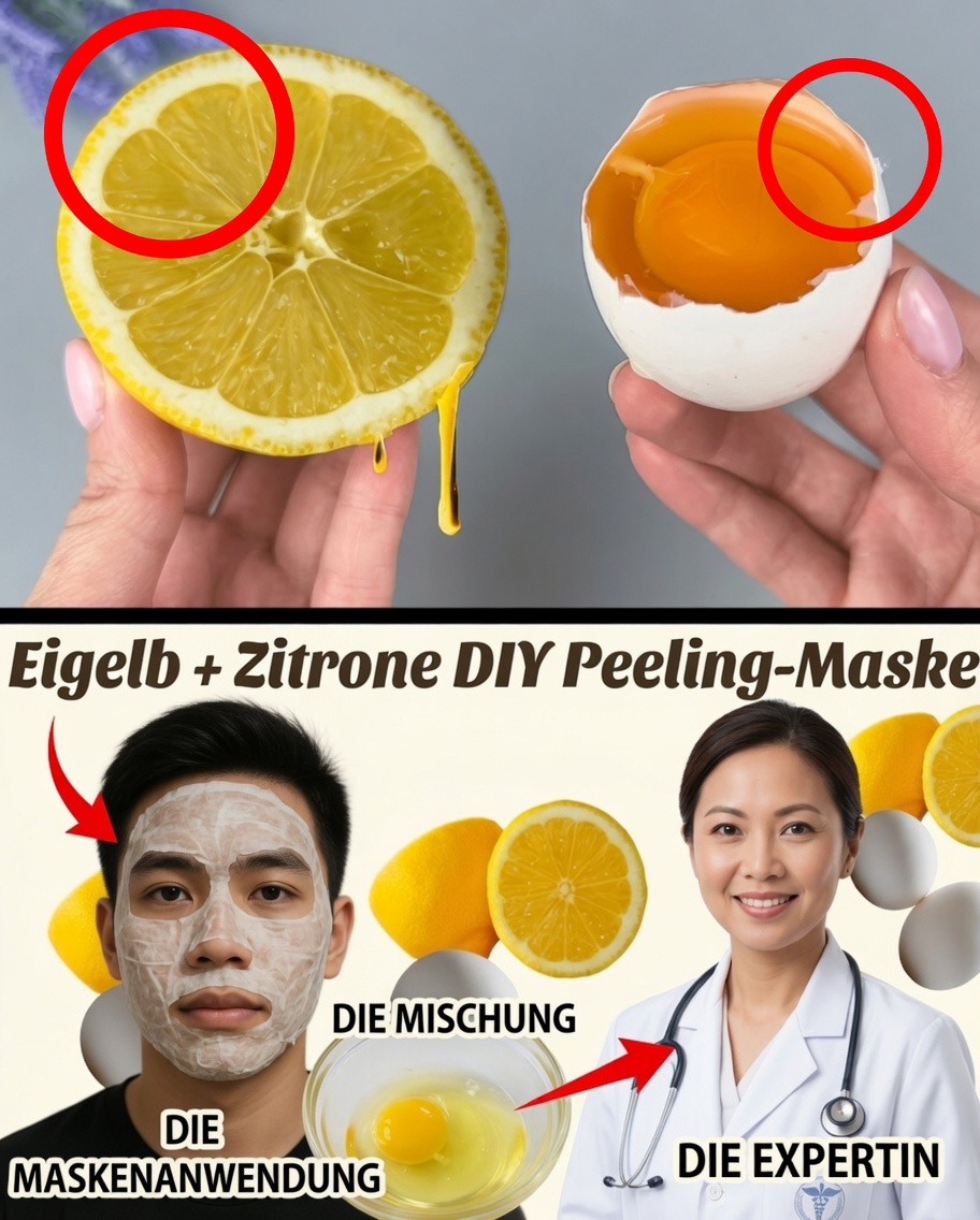 Zitrone und Ei: Das natürliche Geheimnis für strahlende, jugendliche Haut