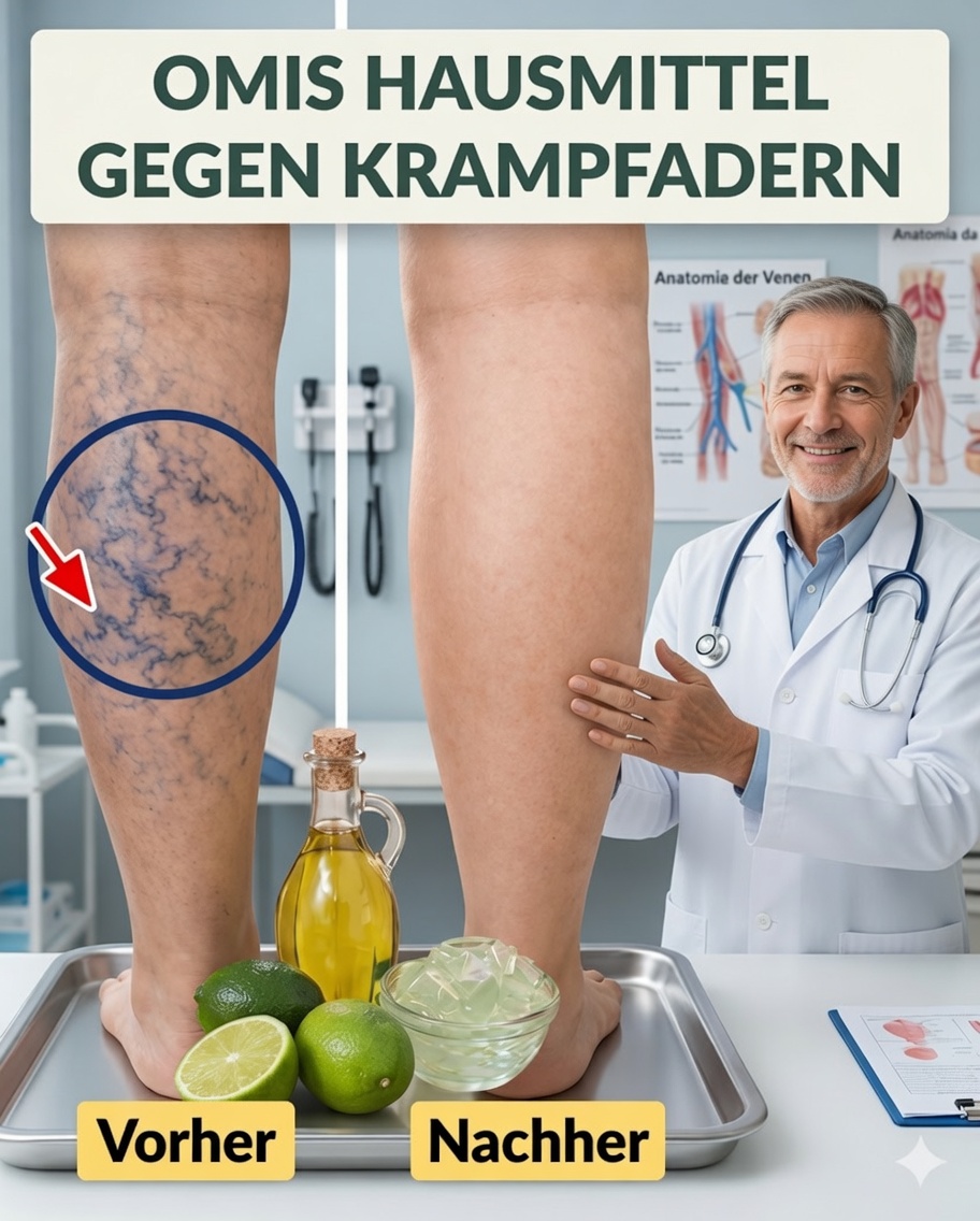 Omas Geheimnis gegen Krampfadern: Aloe Vera, Apfelessig und Zitrone enthüllt