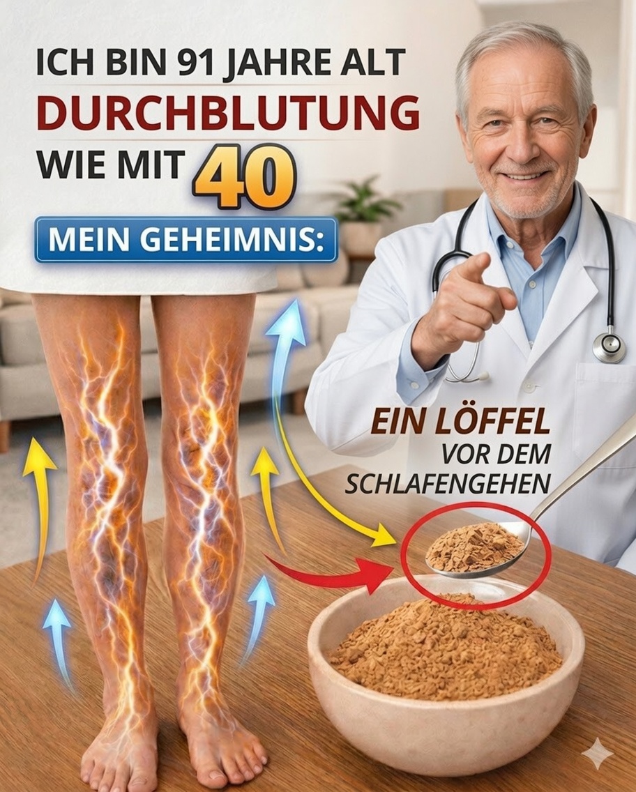Senioren: Essen Sie DIES vor dem Schlafengehen, um die Durchblutung in den Beinen während der Nacht zu verbessern – wachen Sie mit wärmeren Füßen auf!