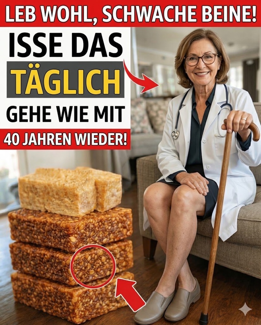 Wollen Sie selbst nach 80 noch stärkere Beine? Essen Sie DAS jeden Tag