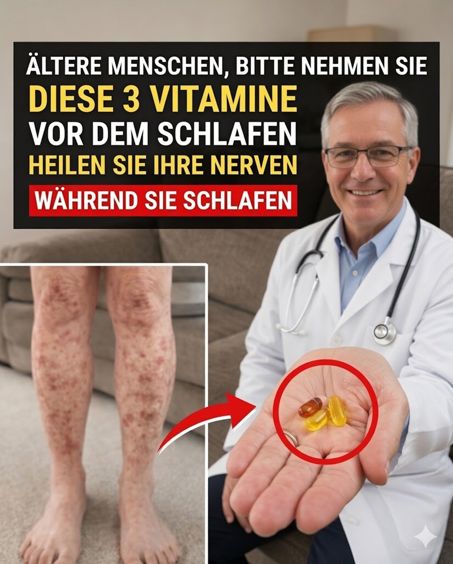 3 nächtliche Vitamine, die nach dem 60. Lebensjahr die Beinkraft verändern können: Das vergessene Geheimnis, um die Mobilität zu erhalten