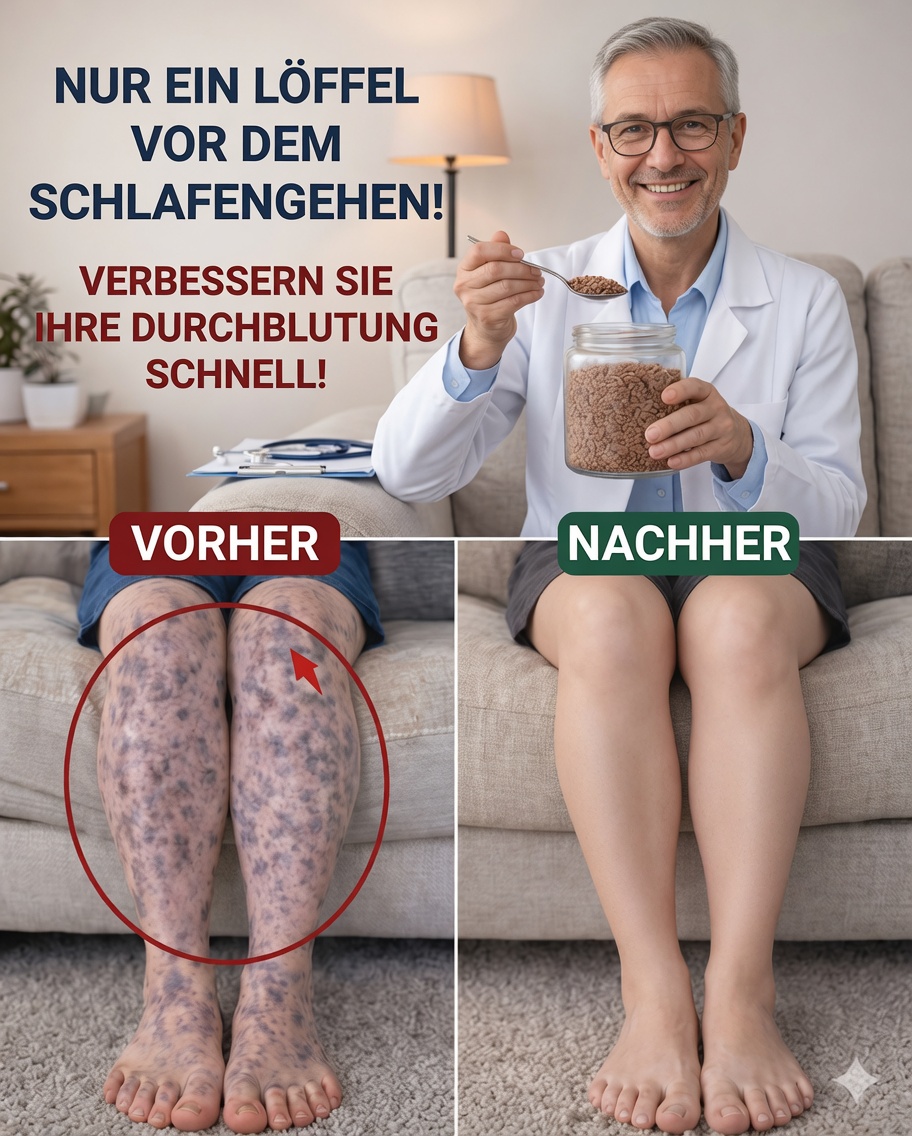 Nur ein Löffel vor dem Schlafengehen: Kann diese würzige Mischung die Durchblutung von Beinen und Füßen unterstützen?