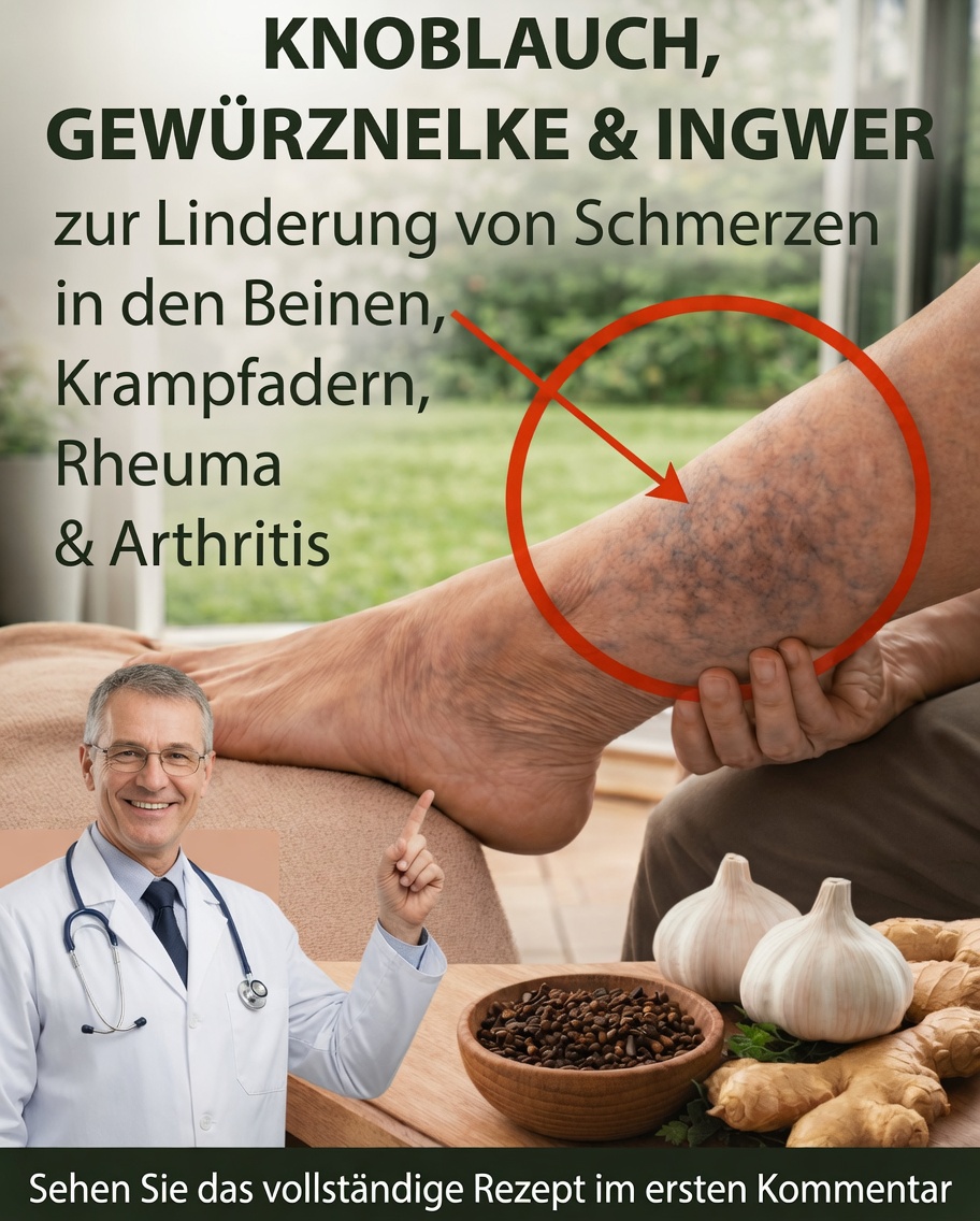Entdecken Sie, wie die Kombination aus Knoblauch, Gewürznelken und Ingwer den täglichen Komfort in Beinen und Gelenken unterstützen kann