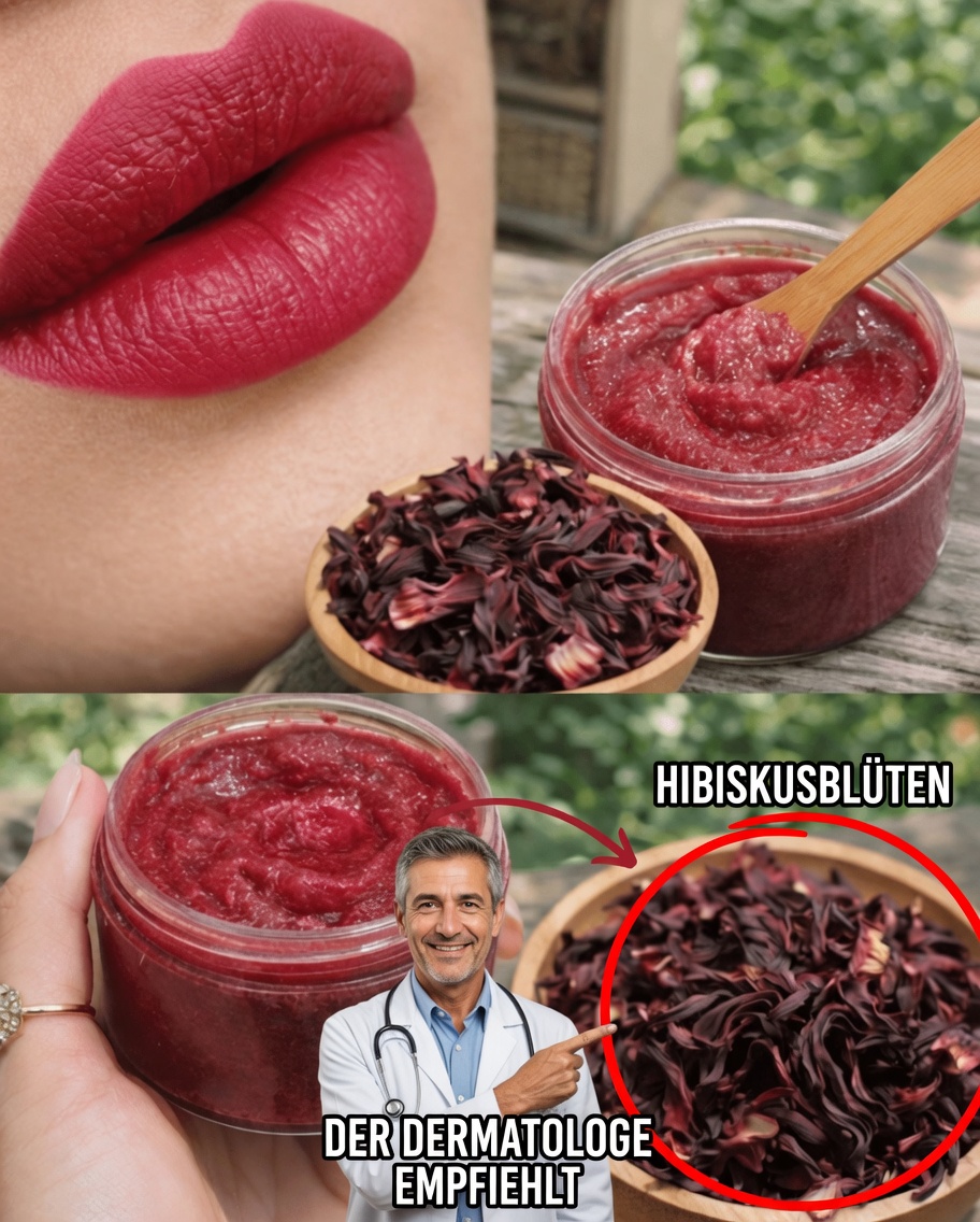 Entdecken Sie eine natürliche und einfache Methode, Wangen und Lippen mit Hibiskus einen rosigen Hauch zu verleihen