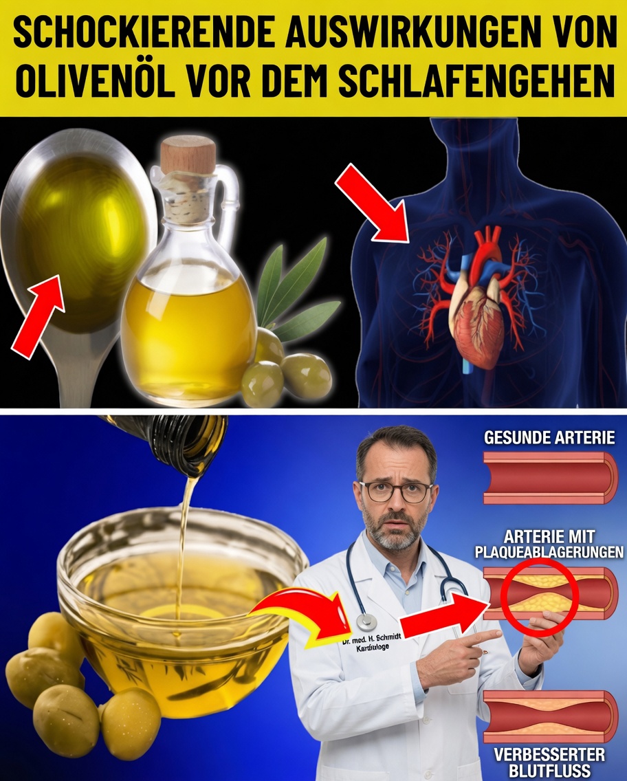 SENIOREN: Kann schon 1 Esslöffel Olivenöl am Abend Ihren Körper verändern?
