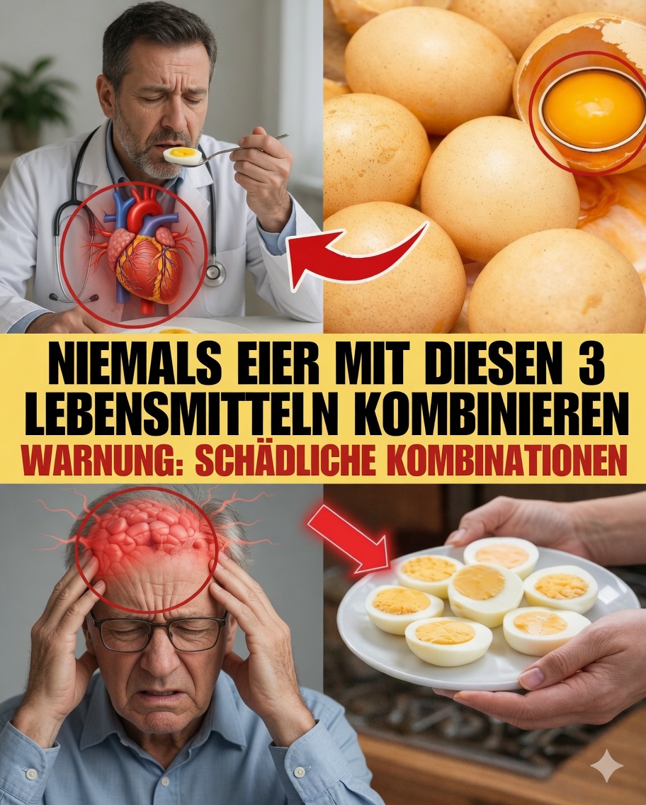 Senioren: Kombinieren Sie Eier nicht mit diesen 3 Lebensmitteln – überraschende Effekte, die Sie nach dem 60. Lebensjahr kennen müssen