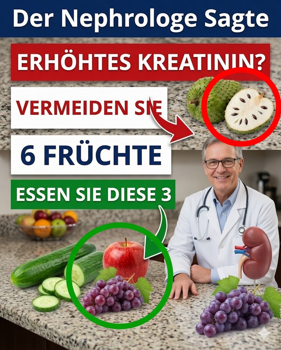 Hoher Kreatininspiegel? Entdecken Sie 6 Früchte, die die Nieren überlasten können – und 3 schonendere Optionen zum Genießen