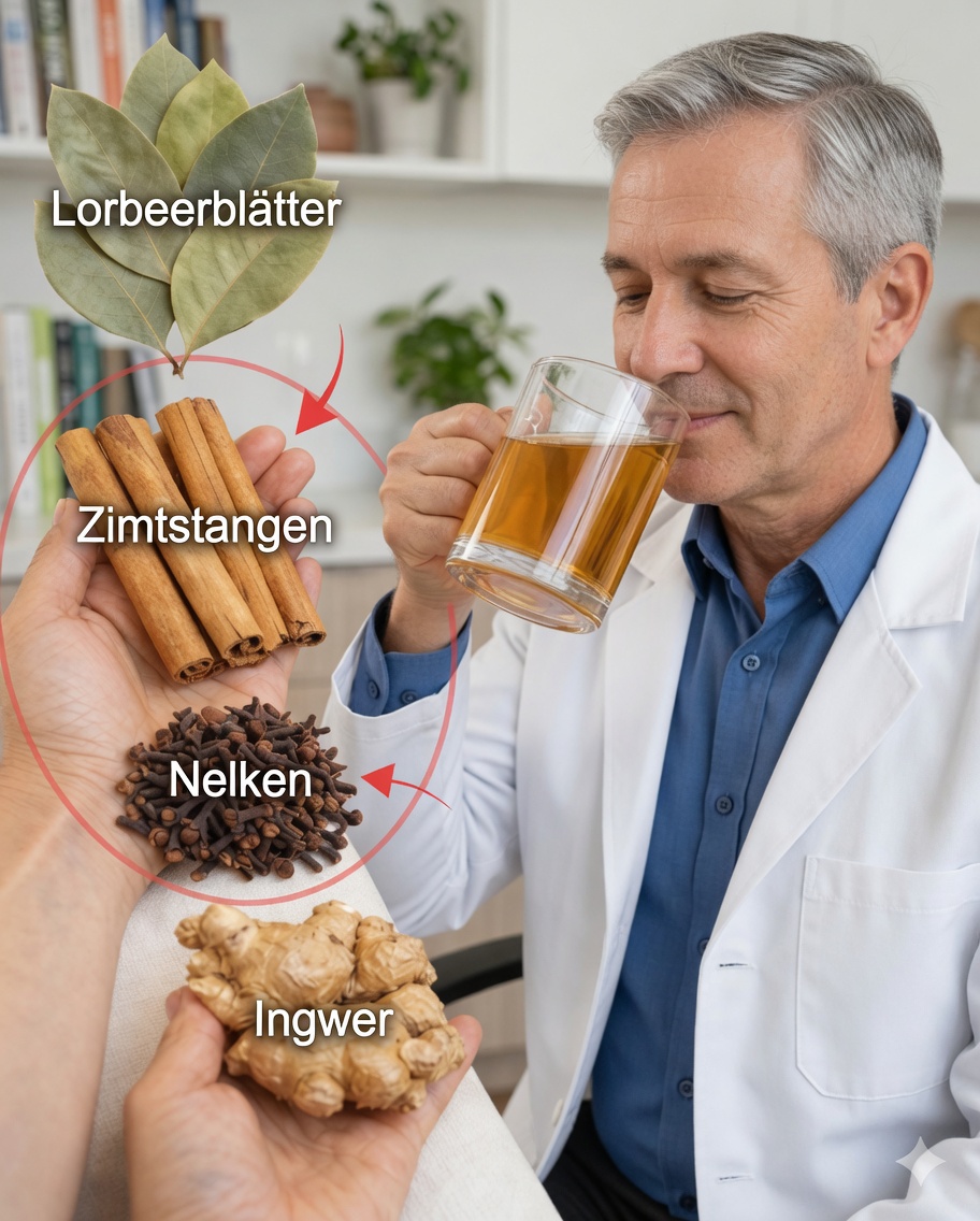 Lorbeer-, Nelken- und Ingwertee: Natürliche Unterstützung für Gelenke, Verdauung und Leberwohlbefinden