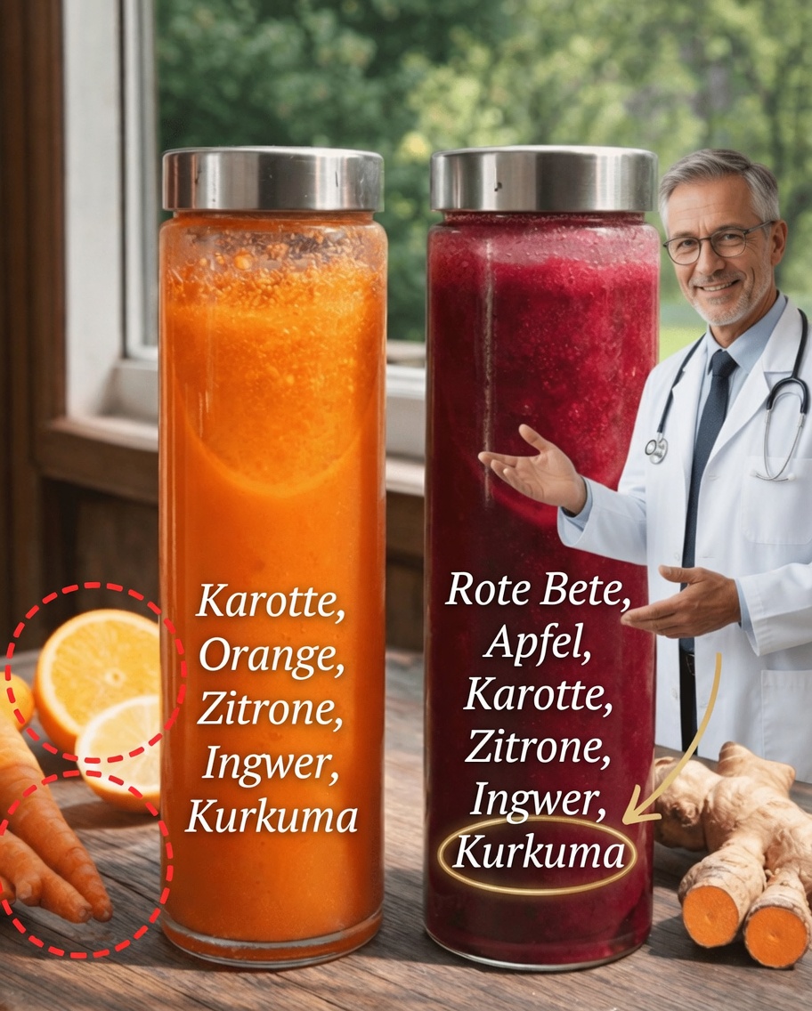 Entdecken Sie, wie zwei einfache hausgemachte Säfte Ihr tägliches Wohlbefinden verändern können