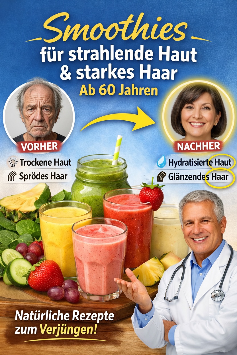7 Einfache Rezepte für tägliche Smoothies zur Stärkung von Haut und Haaren nach dem 60. Lebensjahr