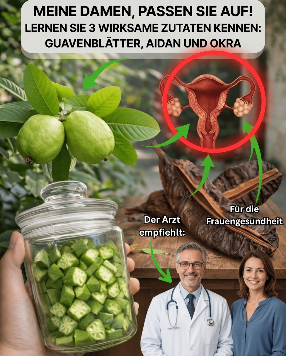 Entdecken Sie 3 natürliche Zutaten, die viele Frauen für ihr tägliches Wohlbefinden nutzen: Guavenblätter, Aidanfrucht und Okra