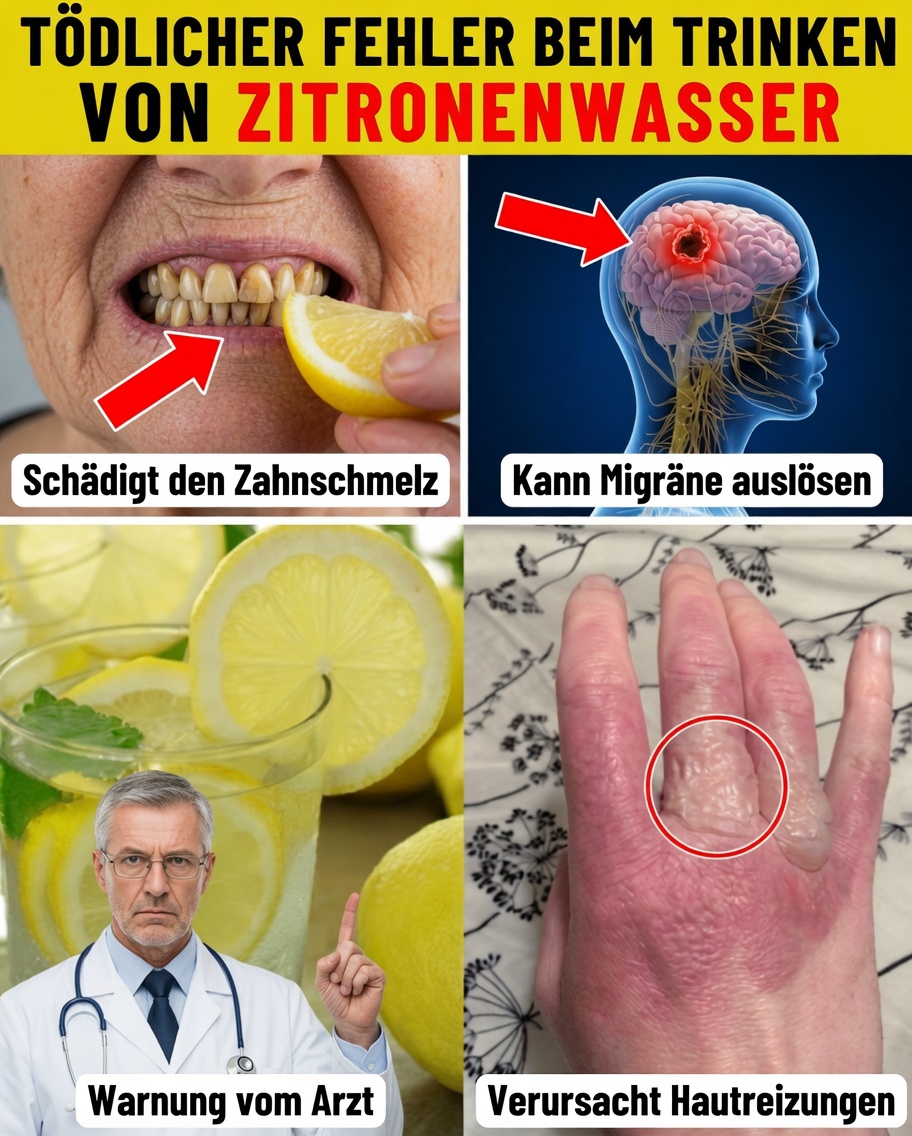 Zitronenwasser trinken – aber machen Sie niemals diese 15 häufigen Fehler