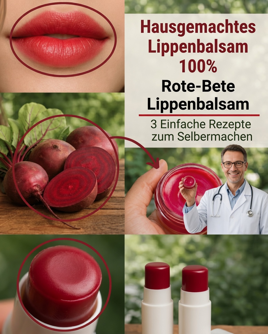 Hausgemachter Rote-Bete-Lippenbalsam: Entdecke ein natürliches Geheimnis für weiche und rosige Lippen