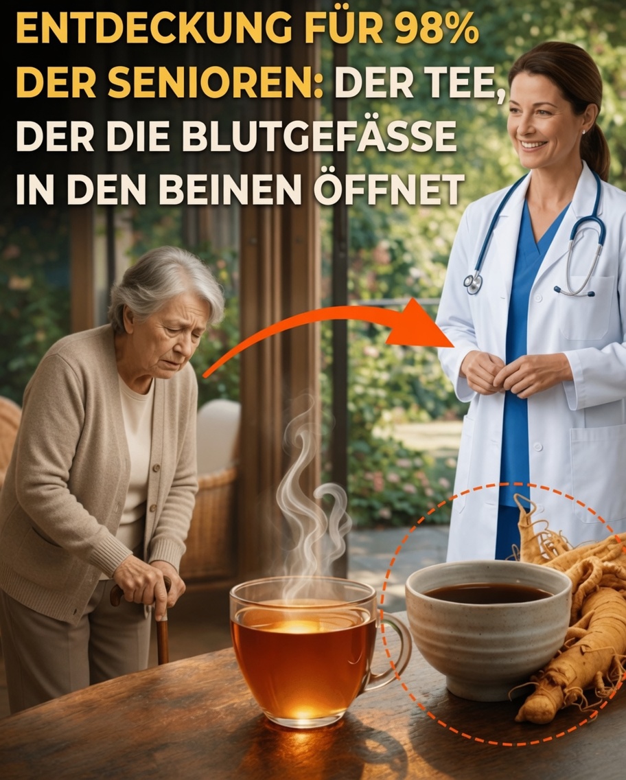 Über 60? Entdecken Sie 3 einfache Tees, die helfen können, die Durchblutung in den Beinen, die Muskelregeneration und den Komfort beim Gehen zu verbessern