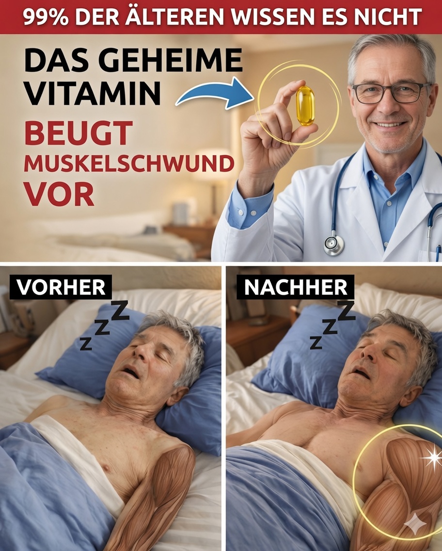 Nimm diese 3 Vitamine, um Muskelabbau nach dem 60. Lebensjahr vorzubeugen: Bleib stark und unabhängig