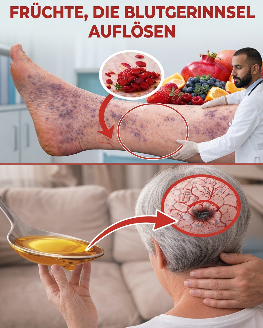 Top 8 Früchte, die natürlich helfen, Blutgerinnsel aufzulösen und die Durchblutung zu verbessern