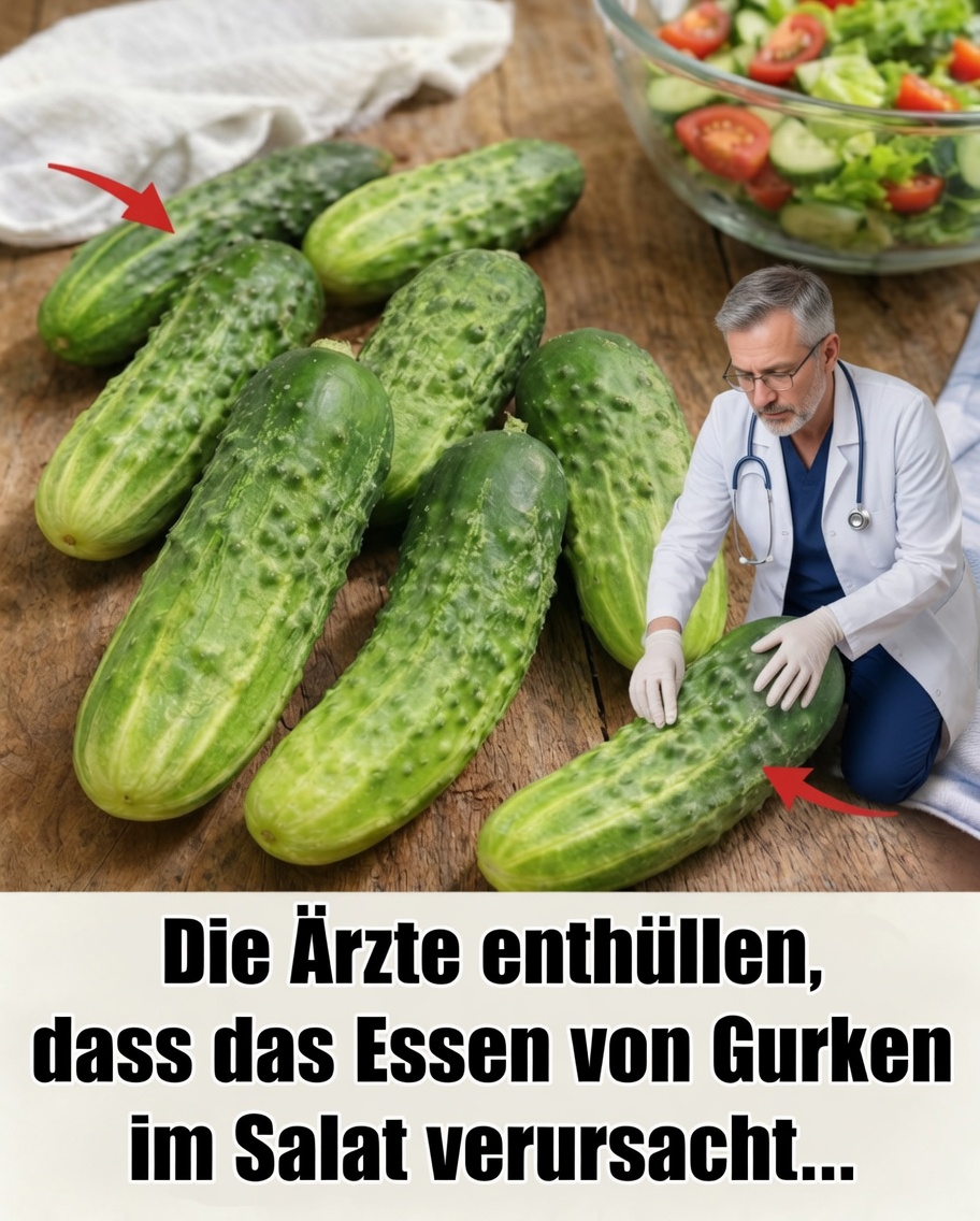 Ärzte enthüllen, was wirklich passiert, wenn Sie jeden Tag Gurke in Salaten essen