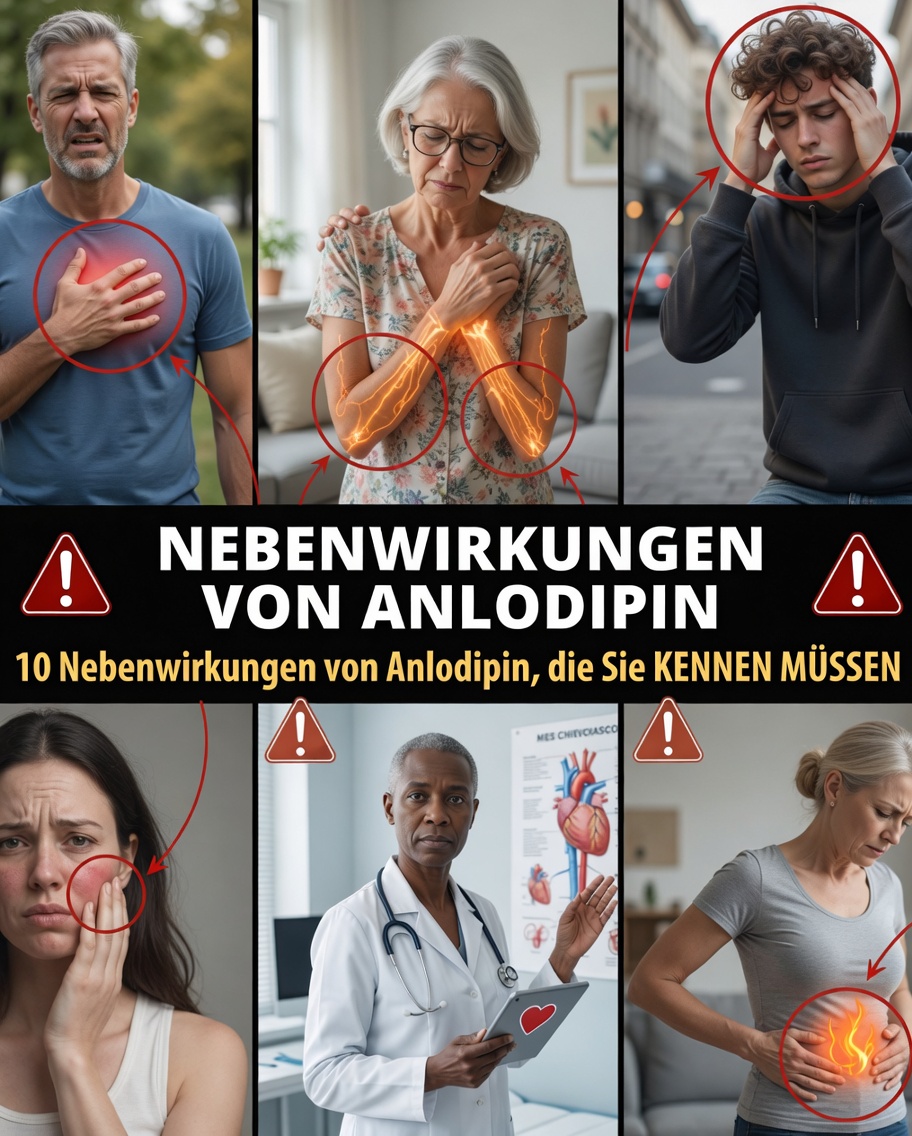 Seltsame Nebenwirkungen von Amlodipin erklärt: 10 Symptome, auf die Sie achten sollten