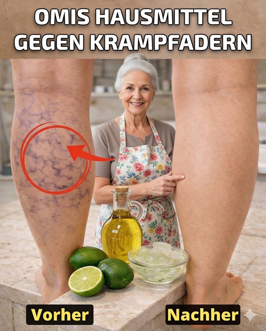 Geheimes Großmuttermittel gegen Krampfadern: Aloe Vera, Apfelessig und Zitrone enthüllt