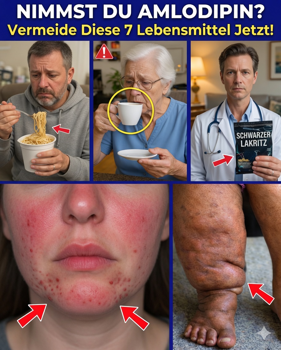 7 Lebensmittel, die die Nebenwirkungen von Amlodipin unbemerkt verschlimmern können (und kluge Alternativen, damit Sie sich schnell besser fühlen)