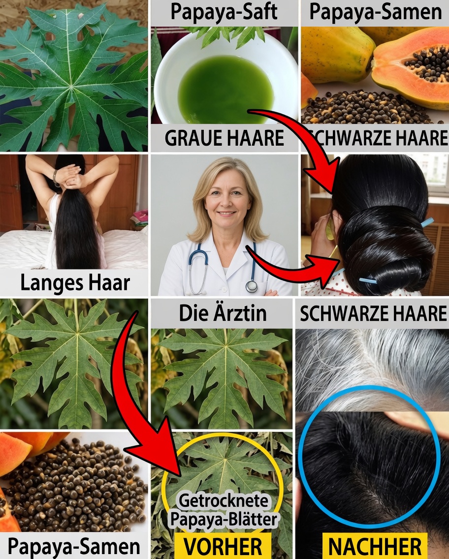Papayablätter für jugendliches Haar: Ein natürlicher Weg zu dunkleren, stärkeren, strahlenden Strähnen